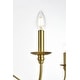 preview thumbnail 9 of 9, Elegant Lighting LD5056D54 Rohan 6 Light 54" Wide Taper Candle Style