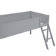 preview thumbnail 10 of 12, Twin Wood Gaming Loft Bed with LED Desk