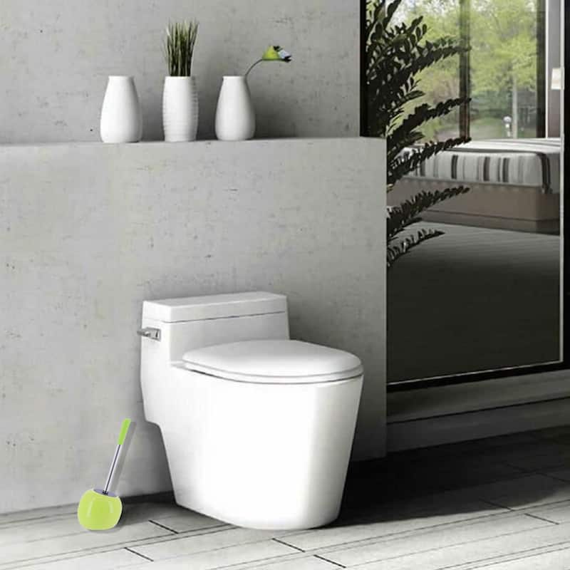 PISE Freestanding Toilet Brush and Holder Set - 15"H x 6"L x 6" W