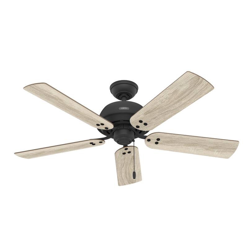 Hunter 52" Shady Grove Ceiling Fan with LED Light Kit/ Pull Chain, Standard or Flush Mount - Casual, Transitional