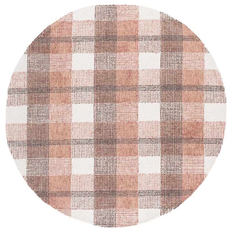 SAFAVIEH Handmade Genre Marion Farmhouse Plaid Wool Rug