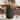 Square Bar Table, Industrial Counter Height Pub Table with Metal Footrest - 31.5" D x 31.5" W x 39.7" H
