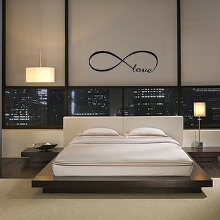 Love Infinity Wall Decal Lettering Words Vinyl Quote Decor 8" x 16 ...