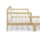 preview thumbnail 8 of 9, Wood Twain Toddler Bed White/Black
