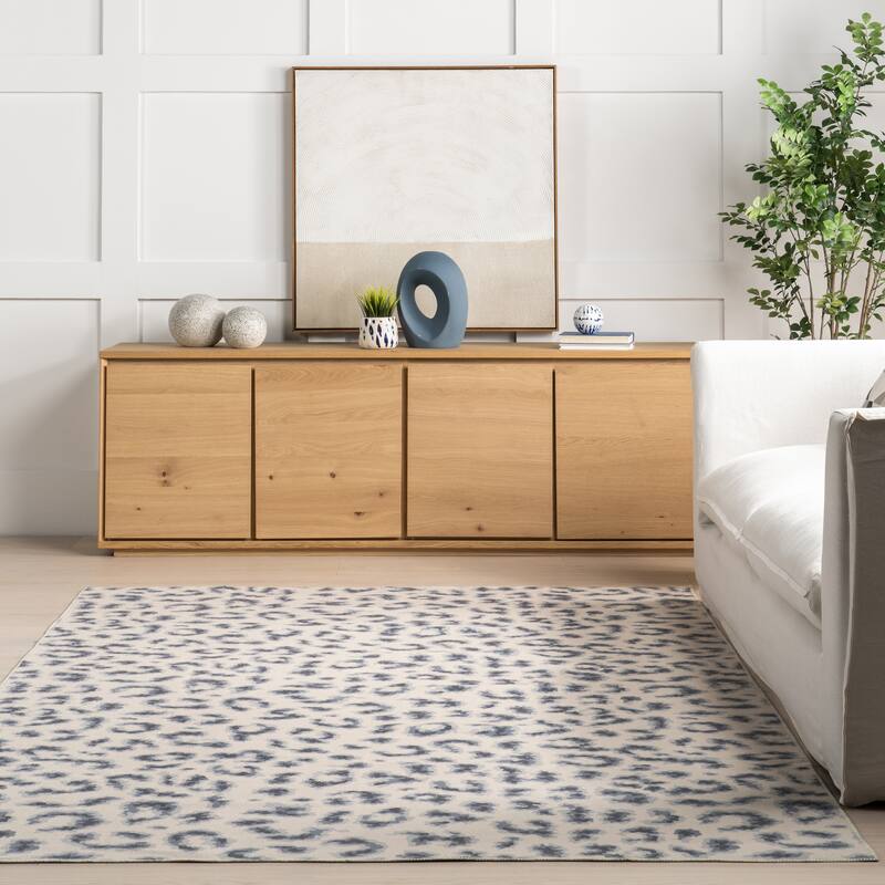 Nuloom Mason SpinClean Machine Washable Contemporary Leopard Print Area Rug