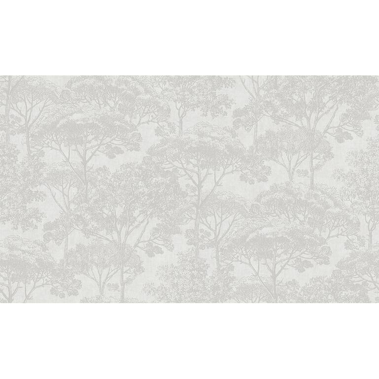Advantage Teatro White Trees Wallpaper - 20.9in x 396in x 0.025in - 20.9in x 396in x 0.025in