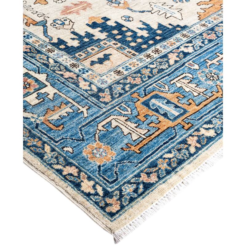 Serapi One-of-a-Kind Hand-Knotted Area Rug - Ivory - 8' 11" x 11' 10"