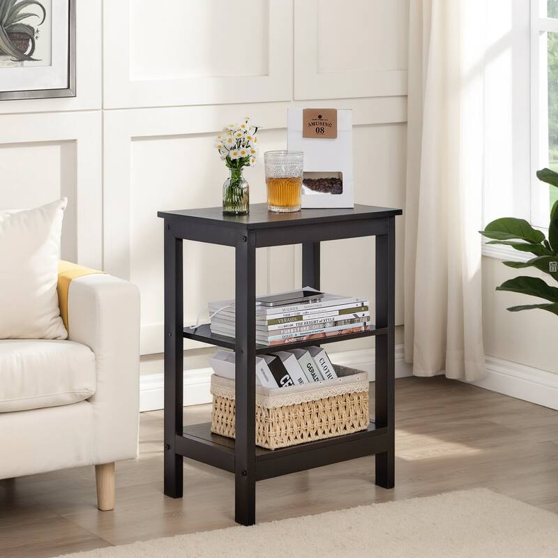 VECELO 3-Piece Coffee Table Set,Lift Top Coffee Table with Hidden Storage and Nightstands Set of 2