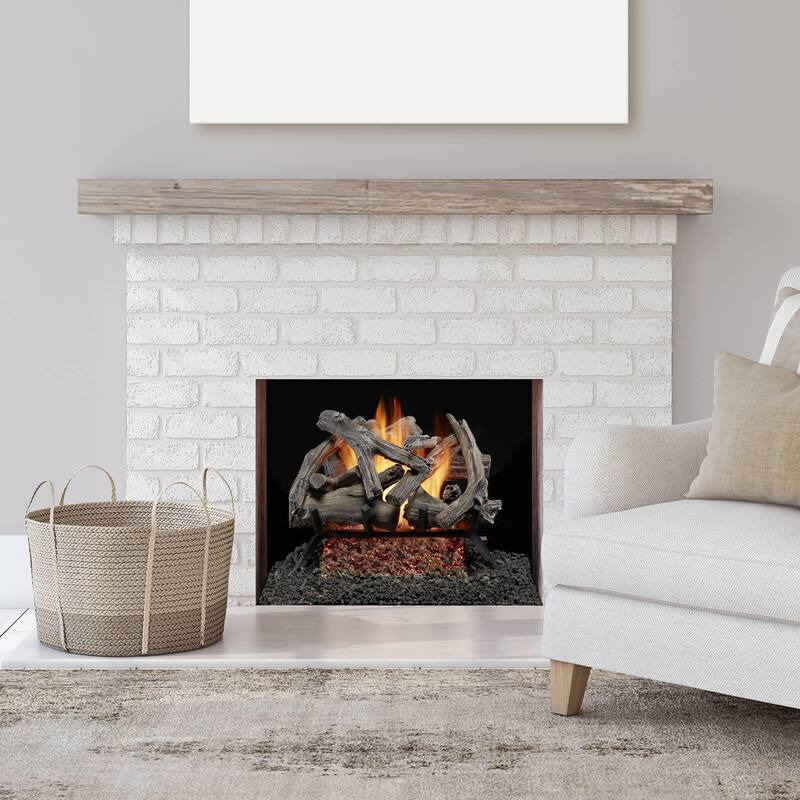 Duluth Forge BVL18-1 45,000 BTU Natural Gas Log Set Fireplace with