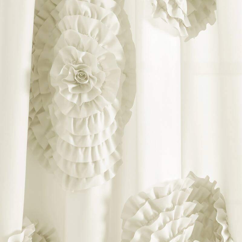 Silver Orchid Ince Flora Curtain Panel