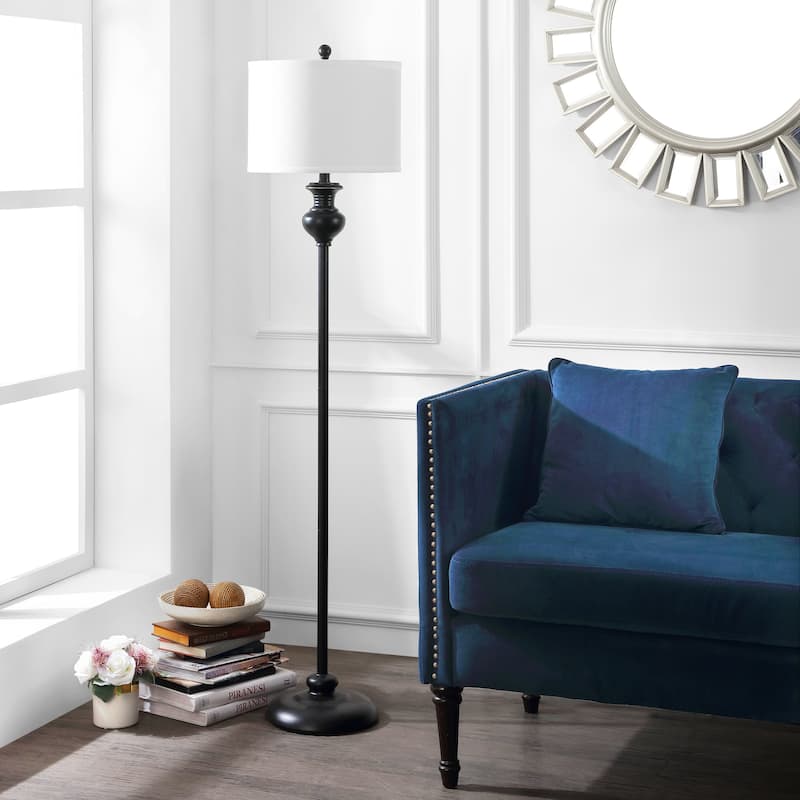 SAFAVIEH Lighting Gulsun 61-inch Antique Black Led Floor Lamp - 14" W x 14" L x 61" H - 14"W x 14"D x 61"H