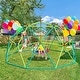 preview thumbnail 14 of 13, Hapfan 800lbs 10ft Climbing Dome Swing Set with Saucer Swing for Outdoor Backyard