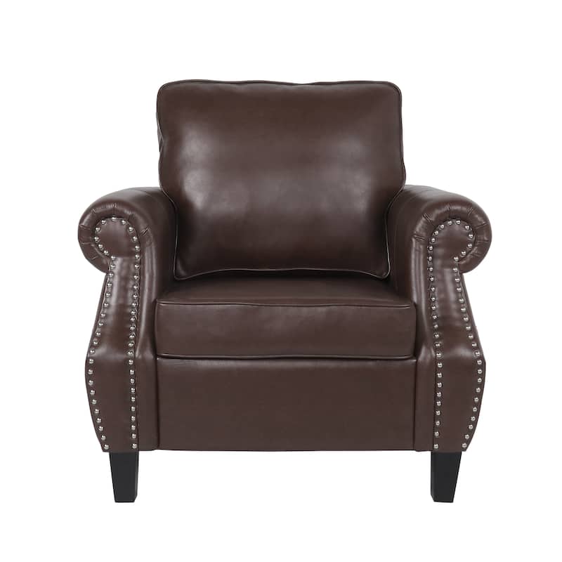 Dowd Faux Leather 3 Piece Club Chair and Sofa Set by Christopher Knight Home