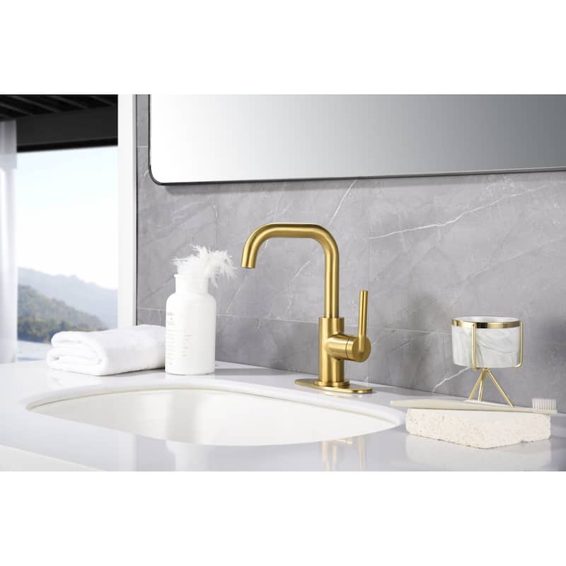 Ultra Faucets Kree Collection Single-Handle Swivel Spout Lavatory Faucet