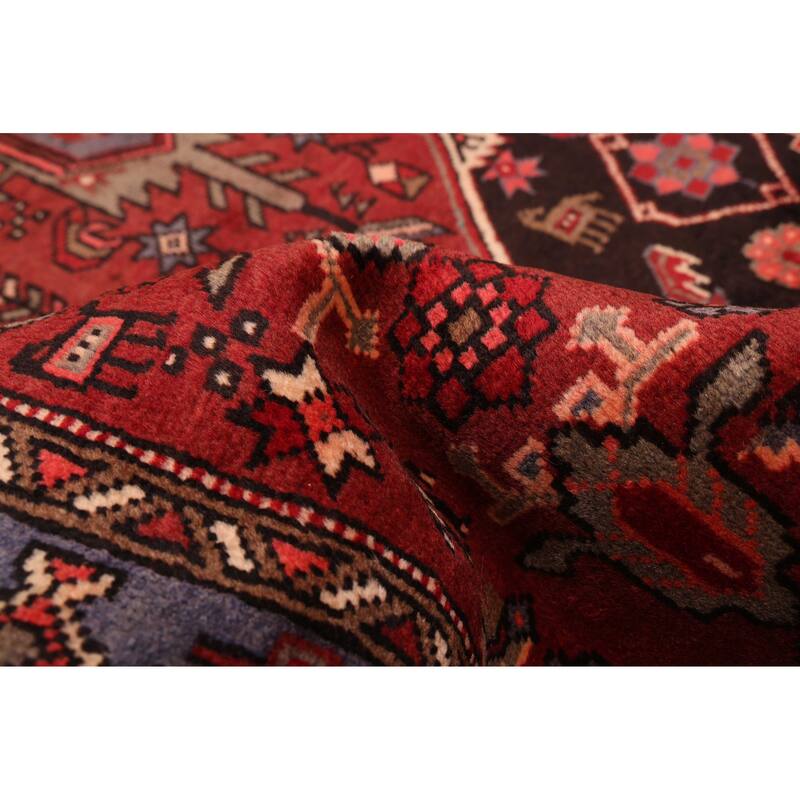 ECARPETGALLERY Hand-knotted Anatolian Vintage Red Wool Rug - 3'11 x 7'11