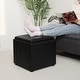 preview thumbnail 36 of 62, Adeco Storage Ottoman With Tray