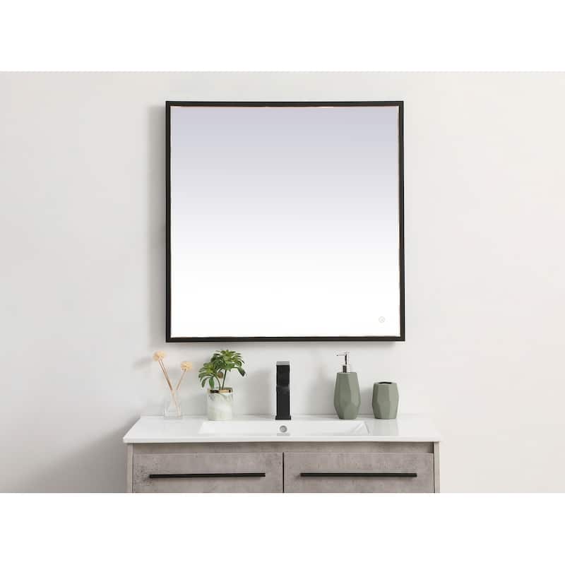 Indigo Home 30x30 inch LED mirror with adjustable color temperature