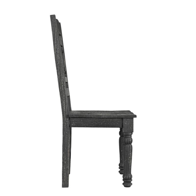 Milton 6-piece Carved Solid Wood Dining Set