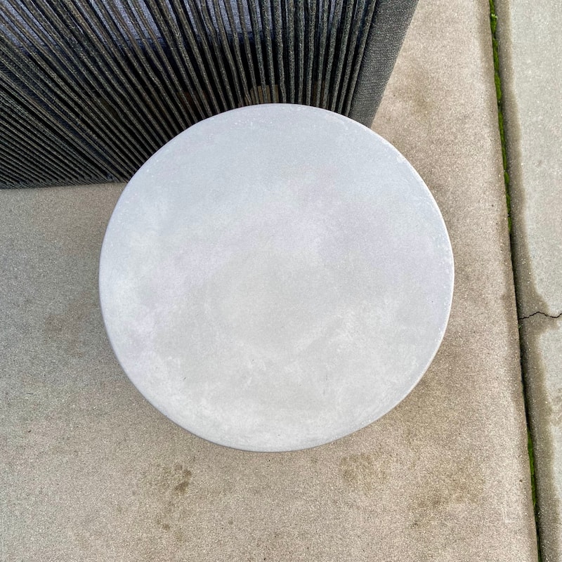 DreamPatio Alamanche Concrete Accent Stool - 12"x17.7"