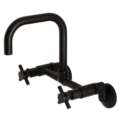 Kingston Brass Concord 1.8 GPM Wall Mounted Bridge Kitchen Faucet