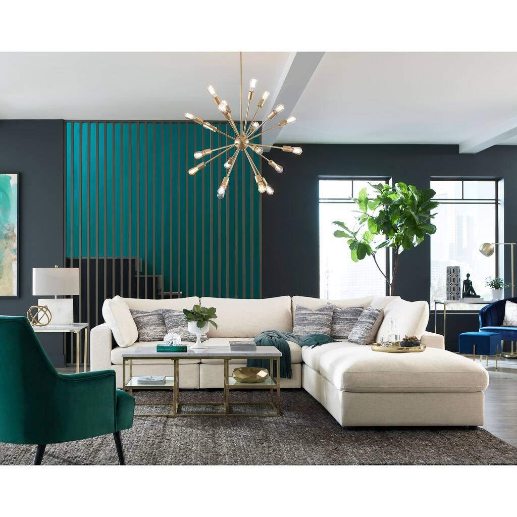 Serene 6-piece Upholstered Modular Sectional Sofa