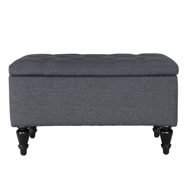 Maypex 29" Fabric Upholstered Tufted Storage Bench