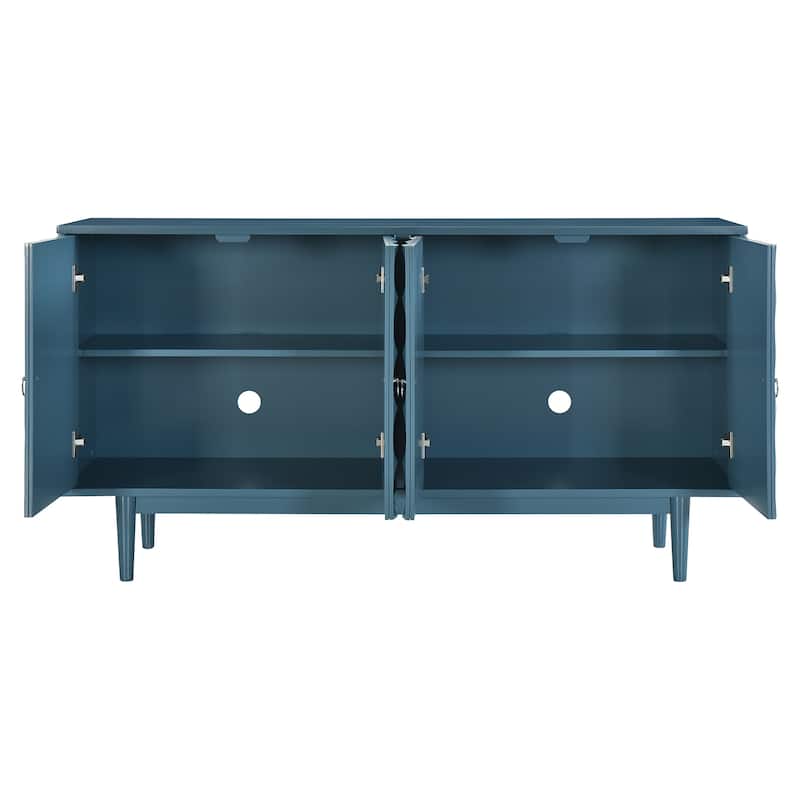 Modern Buffet Sideboard Accent Cabinet with Adjustable Storage Shelves