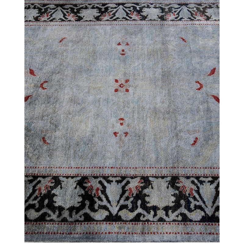 Vibrance, One-of-a-Kind Hand-Knotted Area Rug - Gray, 4' 1" x 5' 10" - 4' 1" x 5' 10"