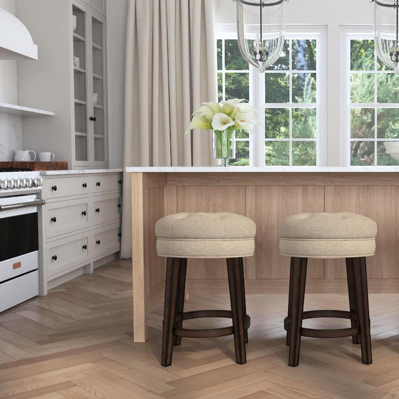 Hillsdale Krauss Wood Backless Counter Height Swivel Stool