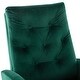 preview thumbnail 20 of 40, Velvet Rocking Chair with Side Pocket, Comfy Accent Chair with High Back, Upholstered Nursery Rocking Lounge Chair