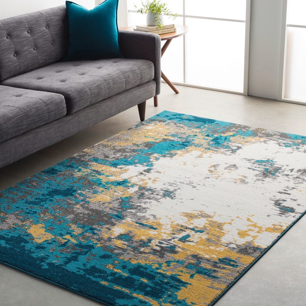 Avery Abstract Watercolor Area Rug