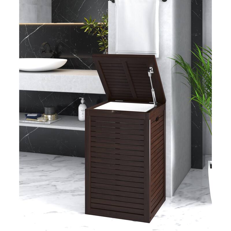 The Original Spa Square Teak Laundry or Storage Hamper