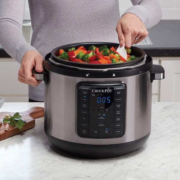 8-Quart Multi-Use XL Express Crock Programmable Slow Cooker and