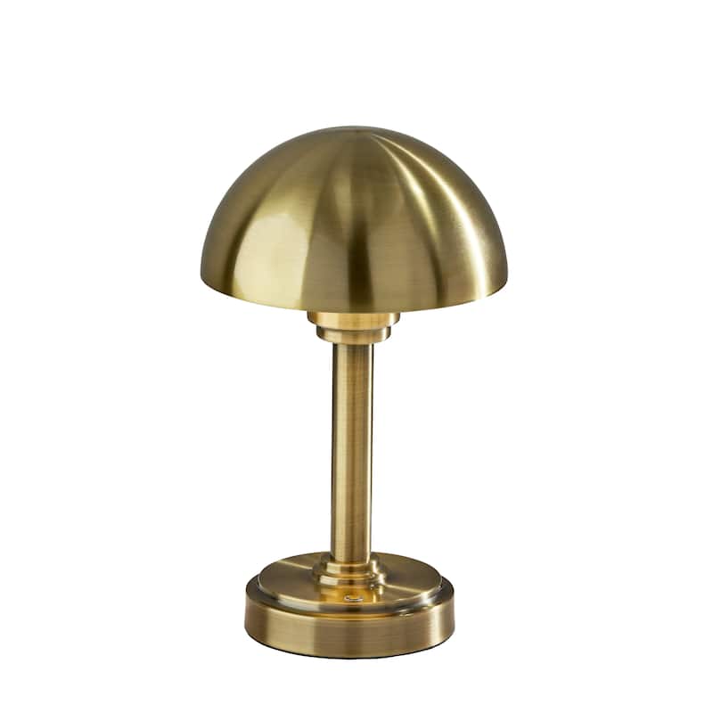 Ollie LED Cordless Table Lamp - Antique Brass