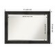 preview thumbnail 30 of 33, Beveled Wood Bathroom Wall Mirror - Rustic Pine Black Frame Outer Size: 41 x 29 in
