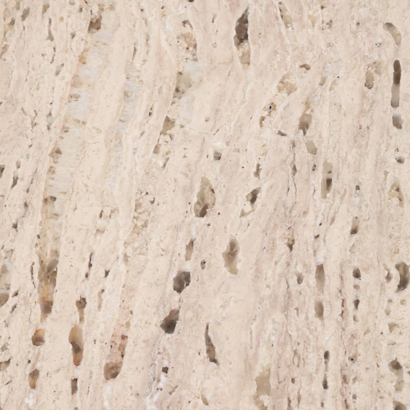 Metal Travertine EndTable Contemporary Sculptural Base - 25" Bronze - 24.75"