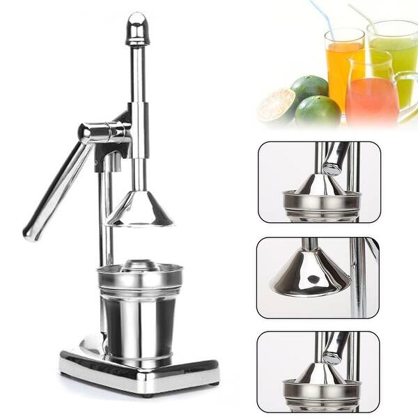 Fruit Juicer Citrus Press Manual Orange Lemon Squeezer with Cup On