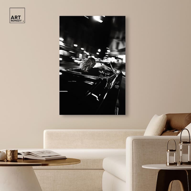 Night Ride Rhapsody Canvas by Art Remedy, Gallery Wrapped