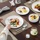 preview thumbnail 12 of 10, MALACASA LUNA 12-piece Porcelain Dinnerware Set (Service for 4)