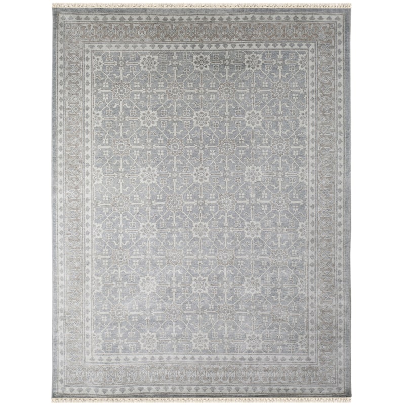 Empress Bordered Area Rug - 6' x 9' - 6' x 9' - Gray