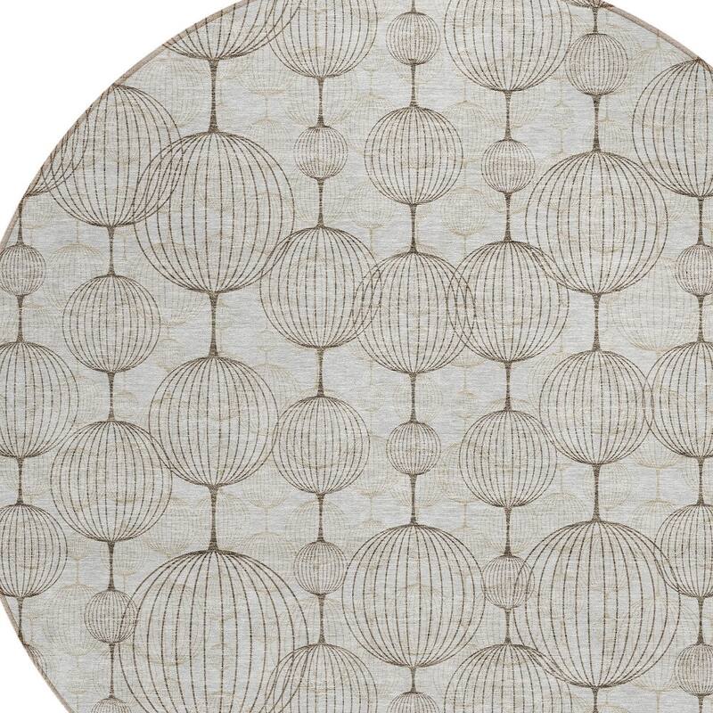 HomeRoots Geometric Transitional Rectangle Outdoor Rug