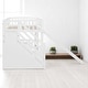 preview thumbnail 9 of 16, Twin Size Loft Bed with Slide, Staircase Storage Drawers, Convertible Ladder, and Guardrails, No Box Spring Needed