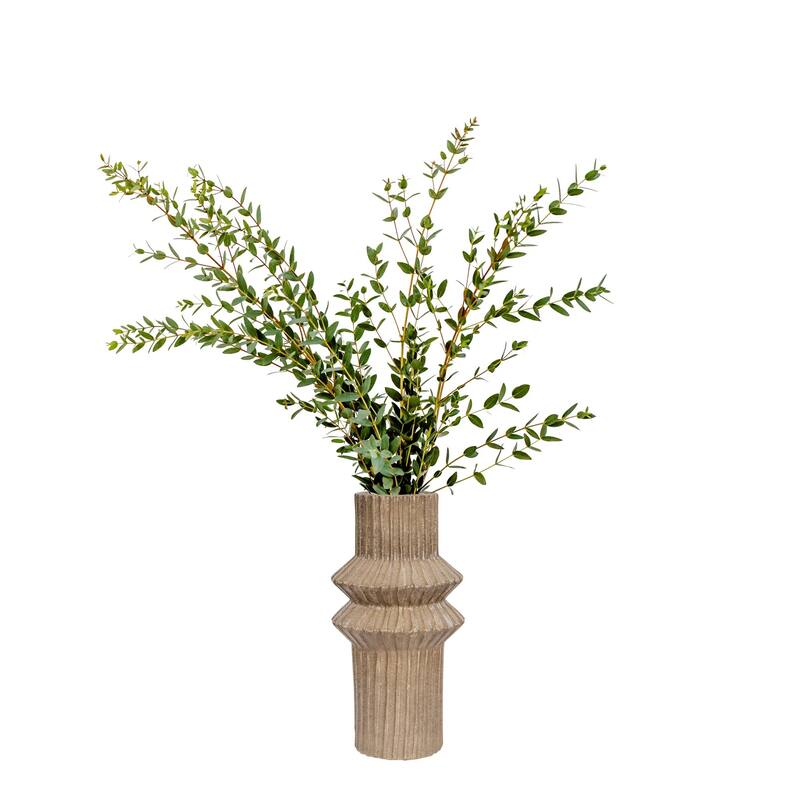 Primea Handmade Ceramic Vase - Glazed Taupe