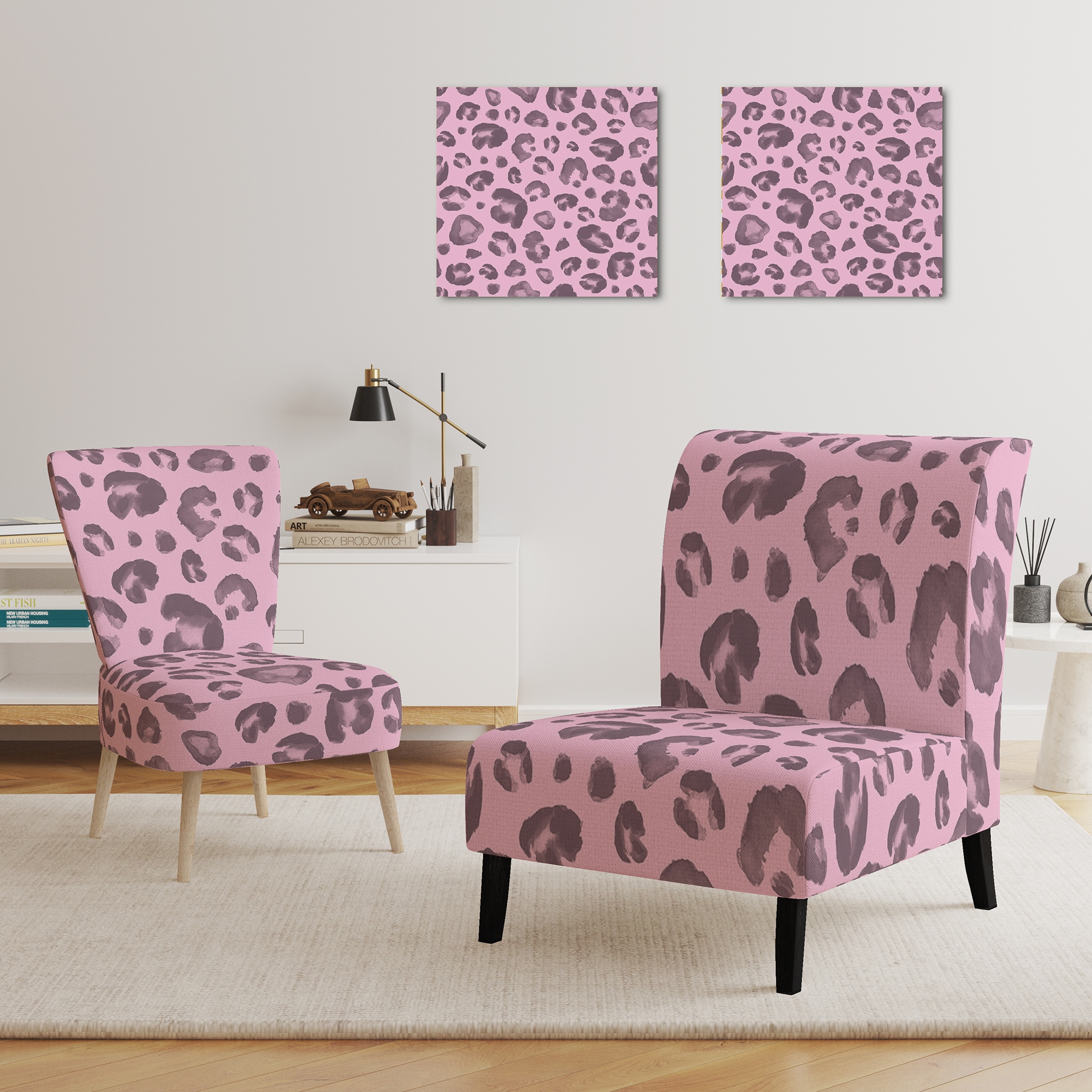 Dunelm leopard cheap print chair