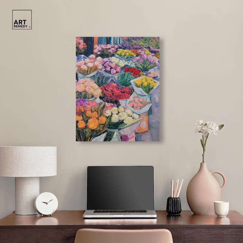 Market Blooms I Canvas by Art Remedy, Gallery Wrapped