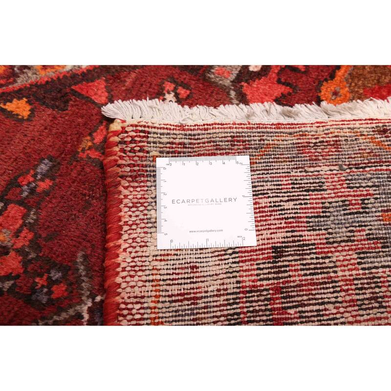 ECARPETGALLERY Hand-knotted Konya Anatolian Dark Red Wool Rug - 3'5 x 10'2