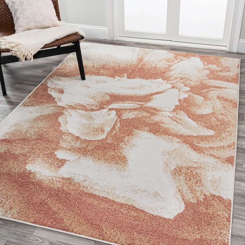 JONATHAN Y Marmo Abstract Two-Tone Modern Area Rug
