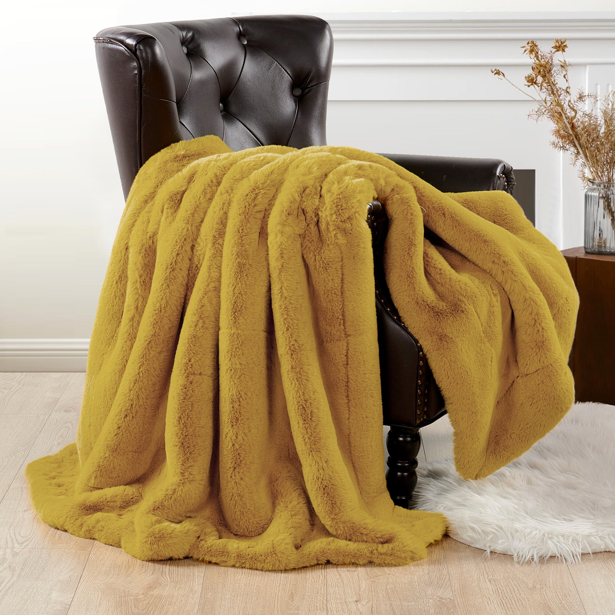 Heavy FauxFur Throw 50 x60 60 x80 Bed Bath Beyond 29485506