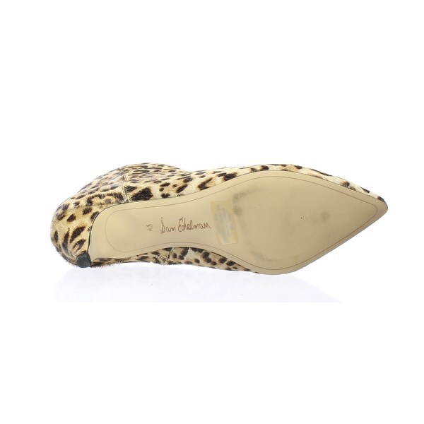 kinzey genuine calf hair pointy toe bootie