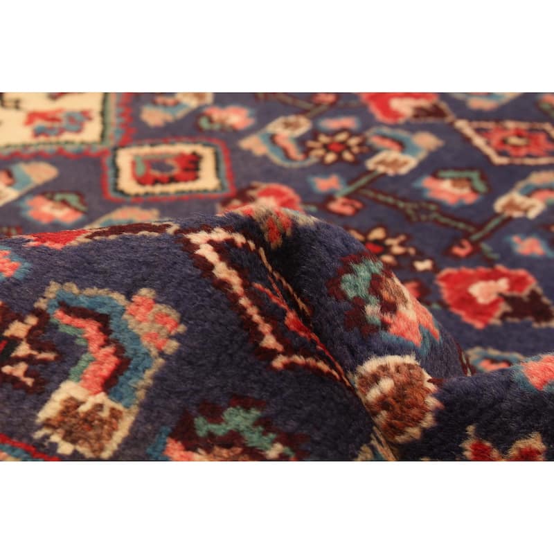 ECARPETGALLERY Hand-knotted Andelz Navy Wool Rug - 3'5 x 8'3